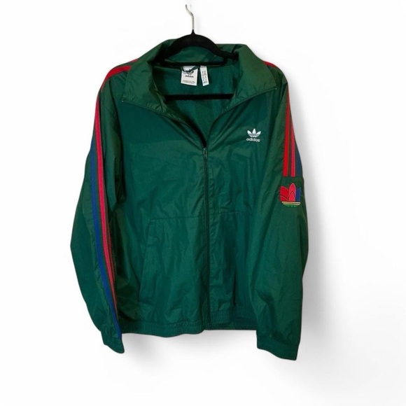 adidas Originals Other - NEW Adidas Originals 3D Trefoil 3-Stripes Track Jacket Dark Green GE0847  XLARGE